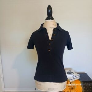 Tory Burch Women's Black Polo Shirt